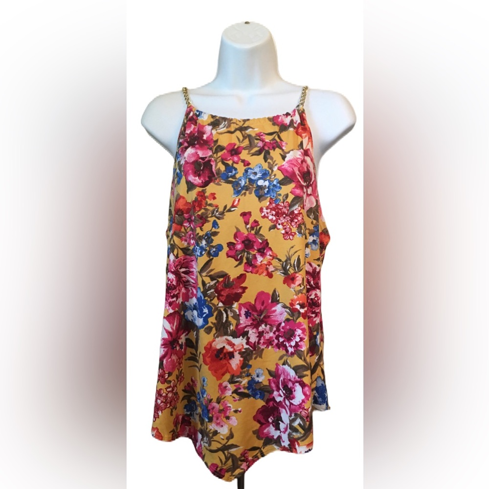 Top Fashion Of NY Sleeveless XL Floral Top